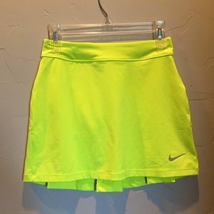 Nike Neon Yellow Mini Skort